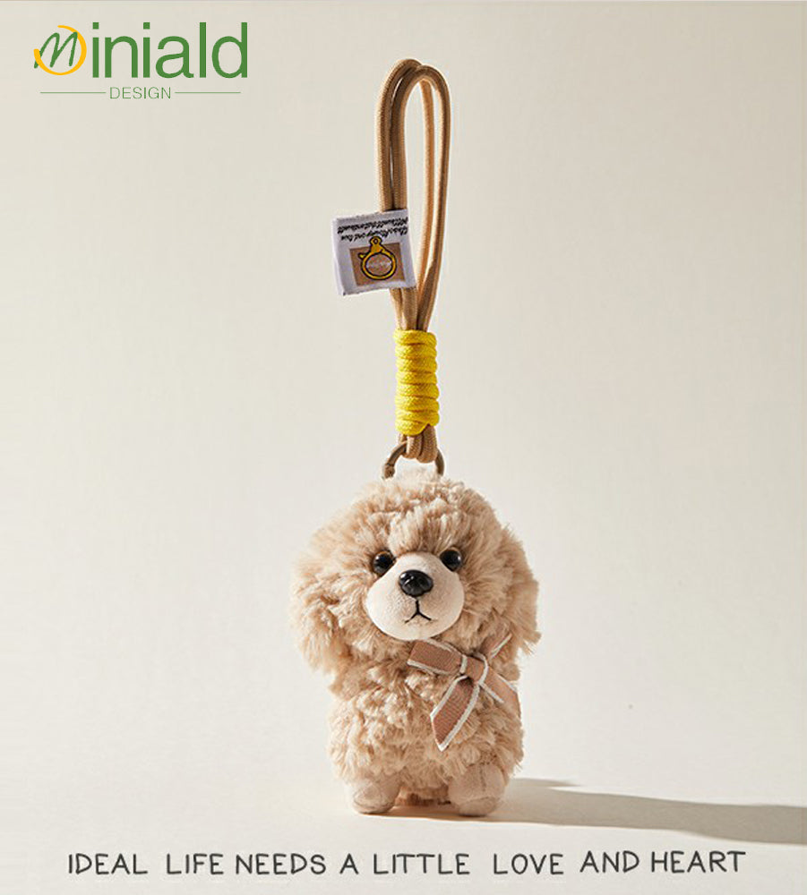 MDESGN Huggable Teddy Daily Paws Wrist Charm Detachable Strap × Plush Buddy × Multi-Hook Magic