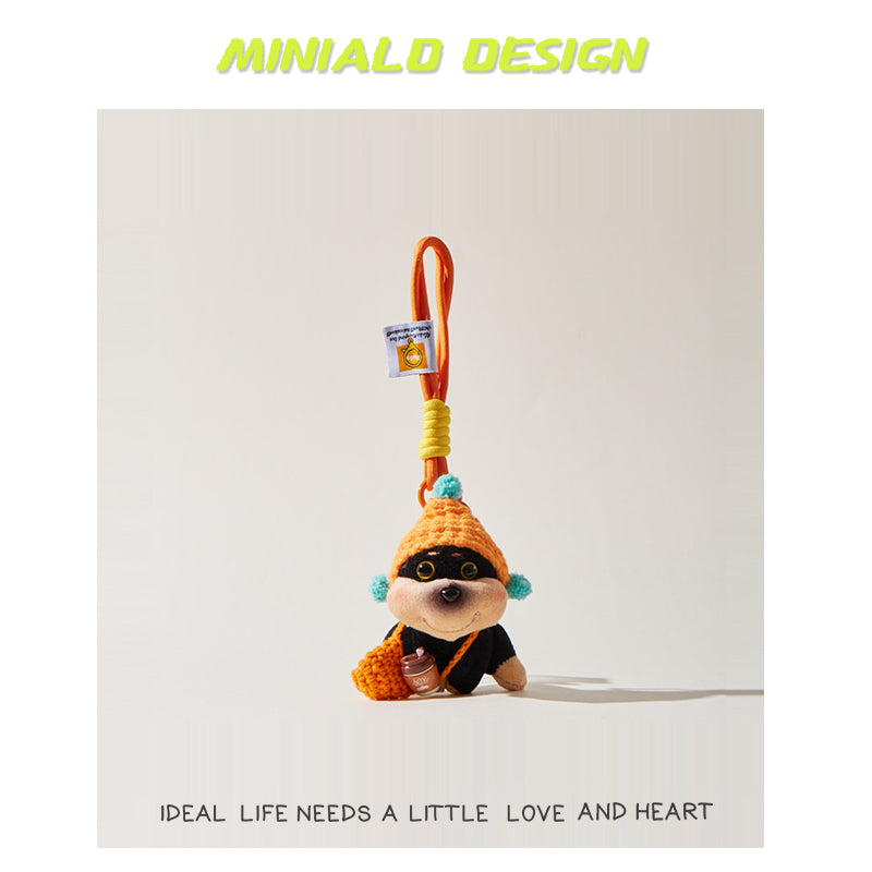 MDESIGN Honey Paws Plush Keychain Knitted Beehive Hat × Dual-Size Cuddle × Licensed Joy