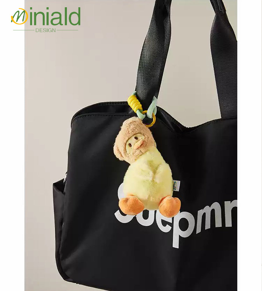 MDESIGN Tilted Duck Plush Charm 27cm of Head-Tilting Cuteness!