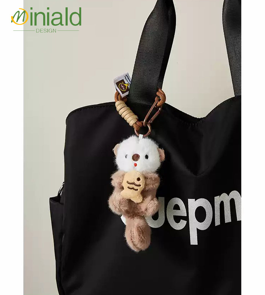 MDESIGN Snacktime Koala Plush Charm Fish-Munching Meme × Crinkle Sound Therapy × 3-Size Cuddle
