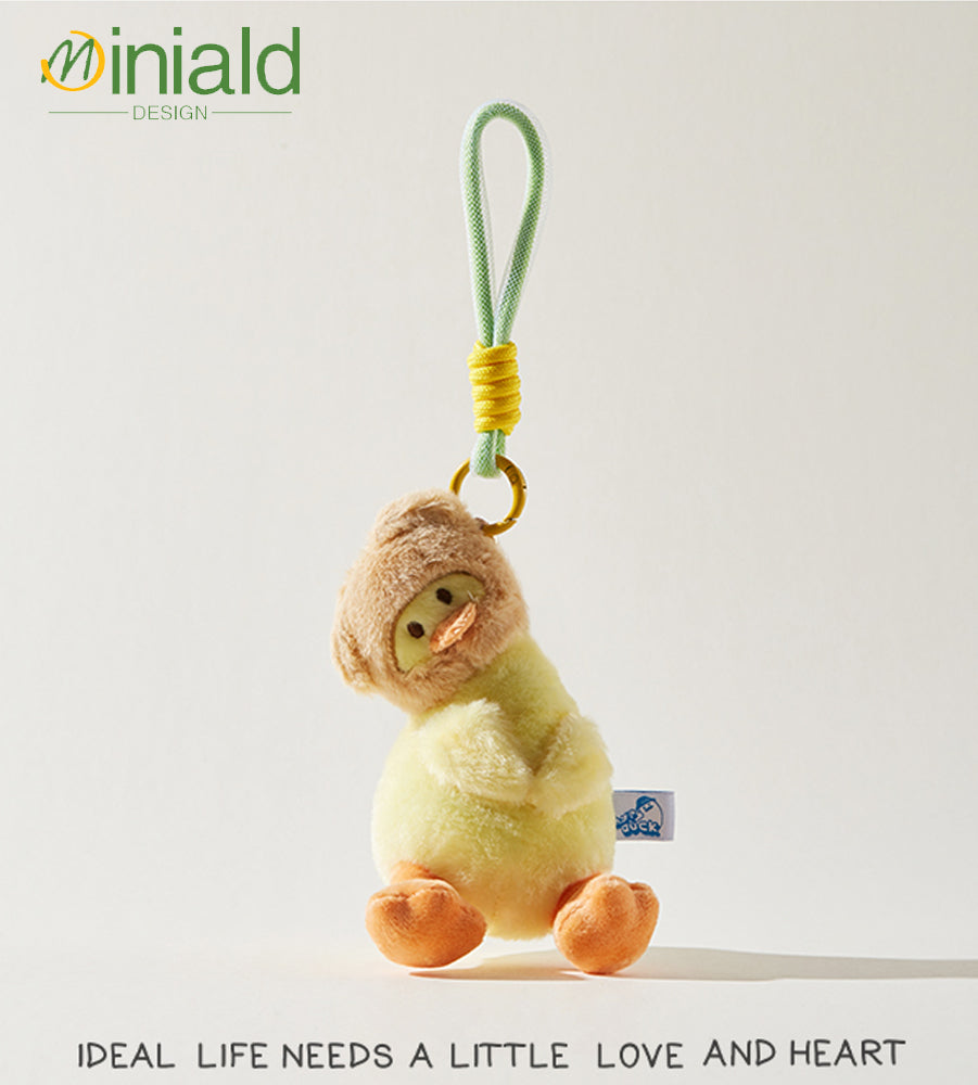 MDESIGN Tilted Duck Plush Charm 27cm of Head-Tilting Cuteness!