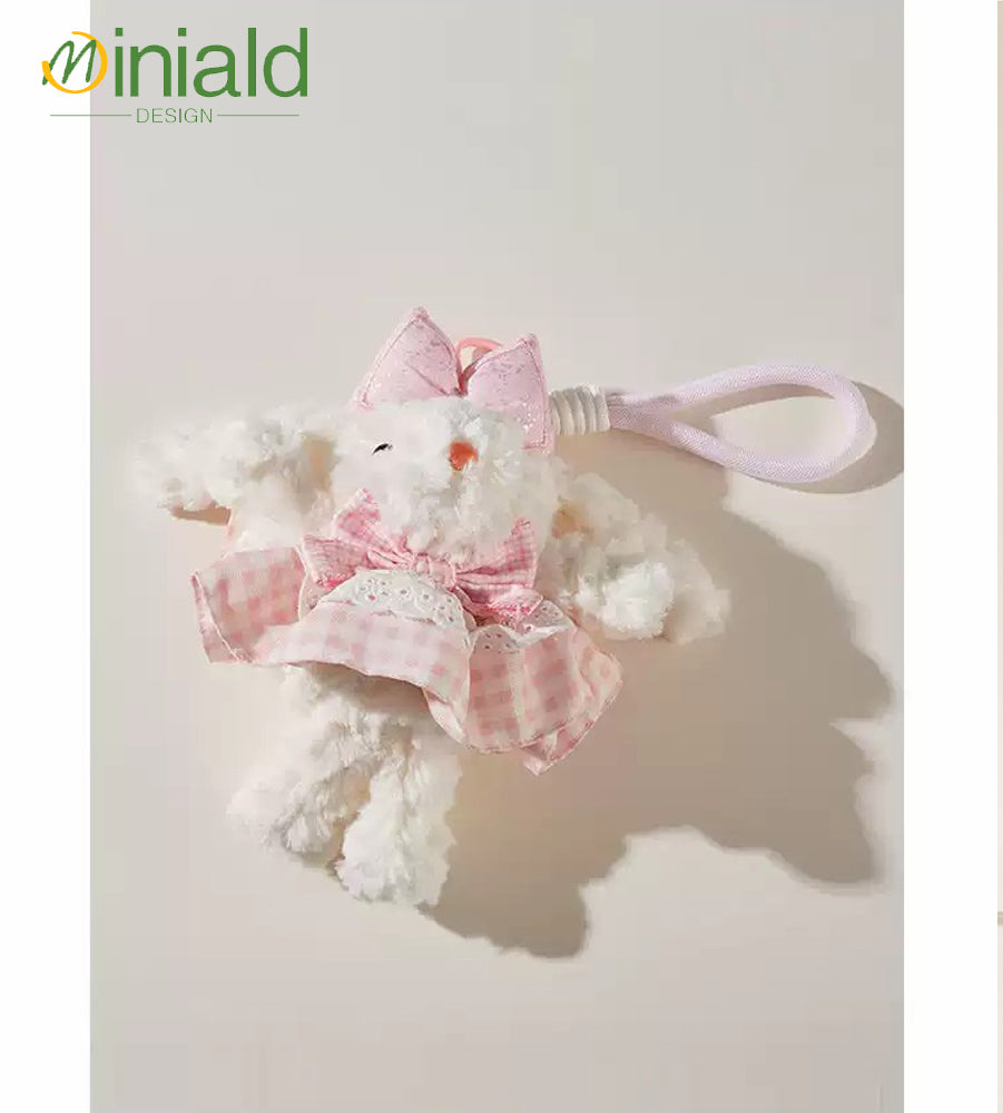MDESGN Plaid Princess Plush Charm Handmade Tartan Skirt × 20cm Ears × Innocence Keeper