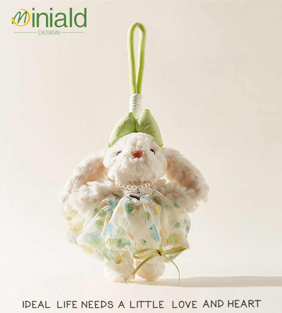 MDESIGN Forest Fairy Bunny with Tulle Skirt Where Enchanted Woodlands Drape from Your Bag