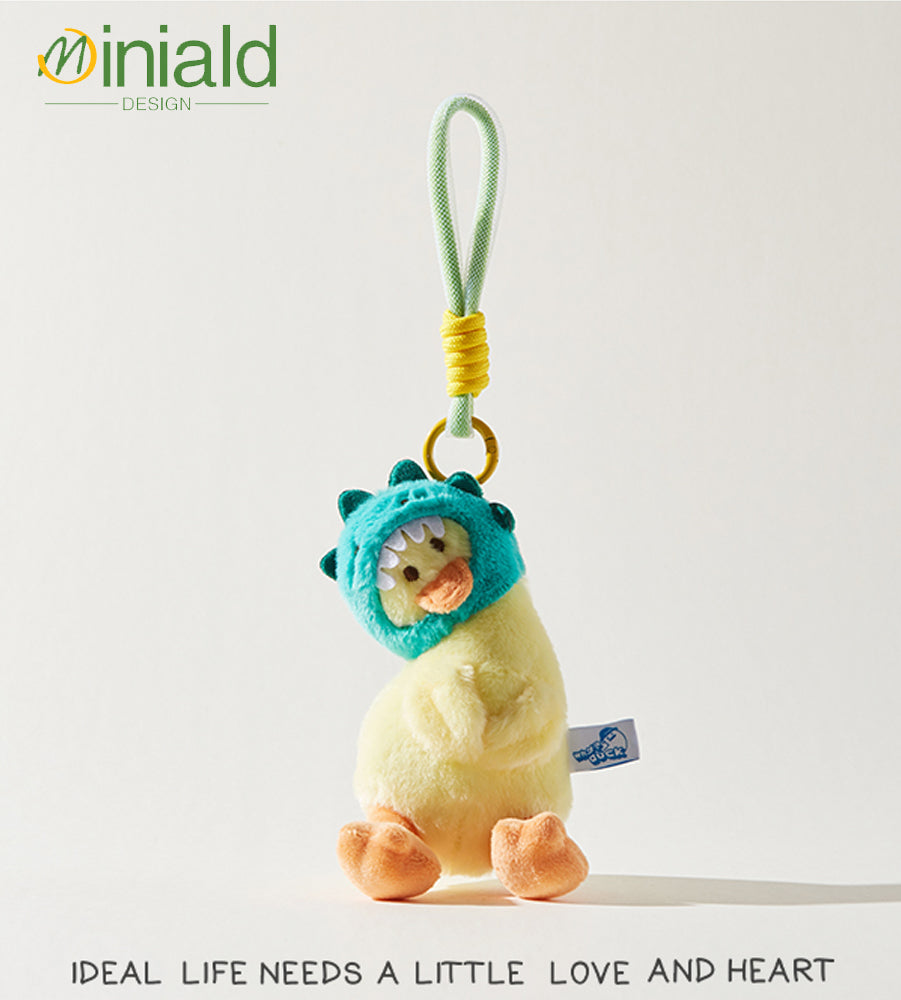 MDESIGN Tilted Duck Plush Charm 27cm of Head-Tilting Cuteness!