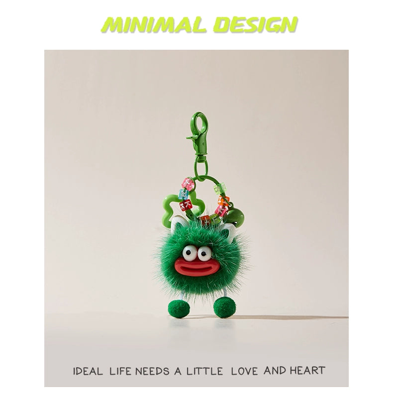 MINIMAL❤️ Chaos Ambassador | Mink Fur Sausage-Lips Ugly-Cute Fluff Ball Charm