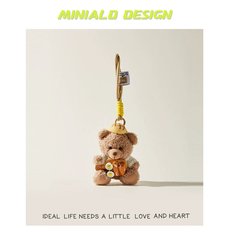 MINIALD❤️ Symbio-Snugglers | Knit Bear Cradling Bunny Plush Charm