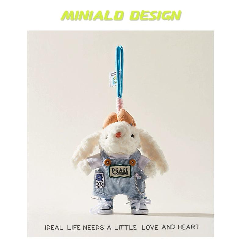 MINIALD❤️ MARO Heart-Rabbit | Removable Pink Outfit Plush Charm