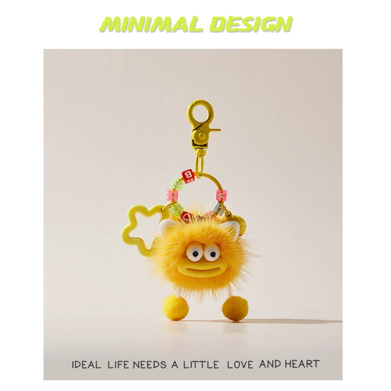 MINIMAL❤️ Chaos Ambassador | Mink Fur Sausage-Lips Ugly-Cute Fluff Ball Charm