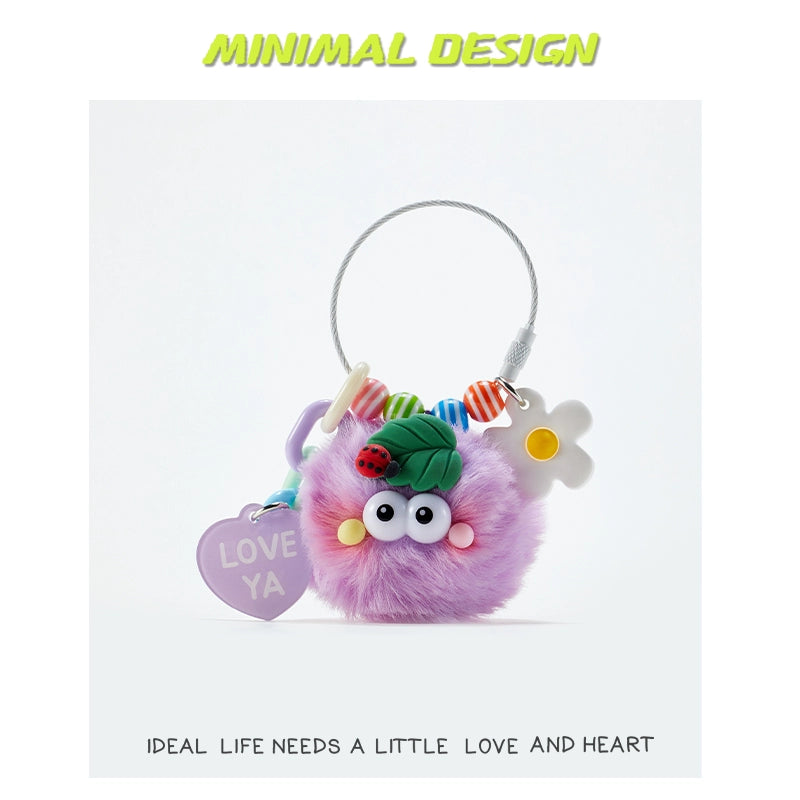 MINIMAL❤️ Midnight Cuties | Blushing Soot Sprites + Polka-Dot Ladybug Plush Charm Set