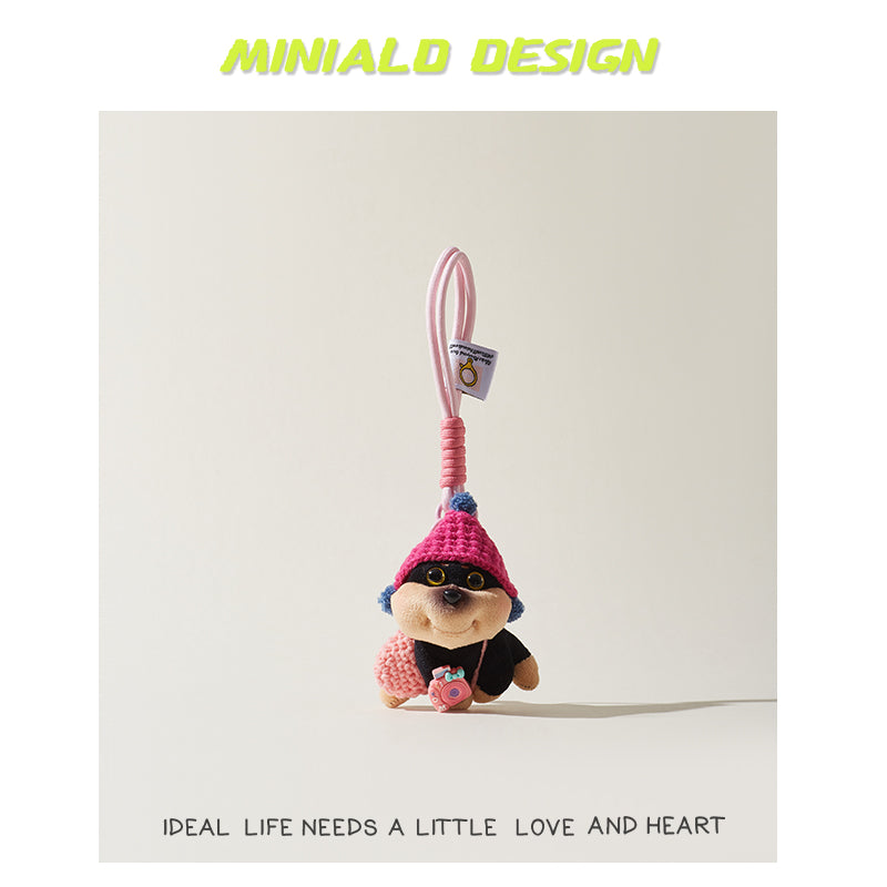 MDESIGN Honey Paws Plush Keychain Knitted Beehive Hat × Dual-Size Cuddle × Licensed Joy