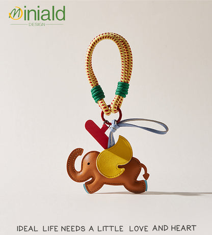 MDESIGN Playful Leather Dumbo Charm Where Vintage Magic Takes Flight