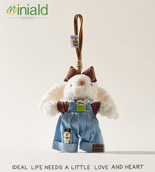 MINIALD❤️ MARO Heart-Rabbit | Removable Pink Outfit Plush Charm