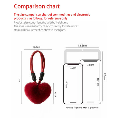 MDESIGN Wearable Hug Rabbit Fur Heart 22cm: The Exact Length of a Silent Embrace
