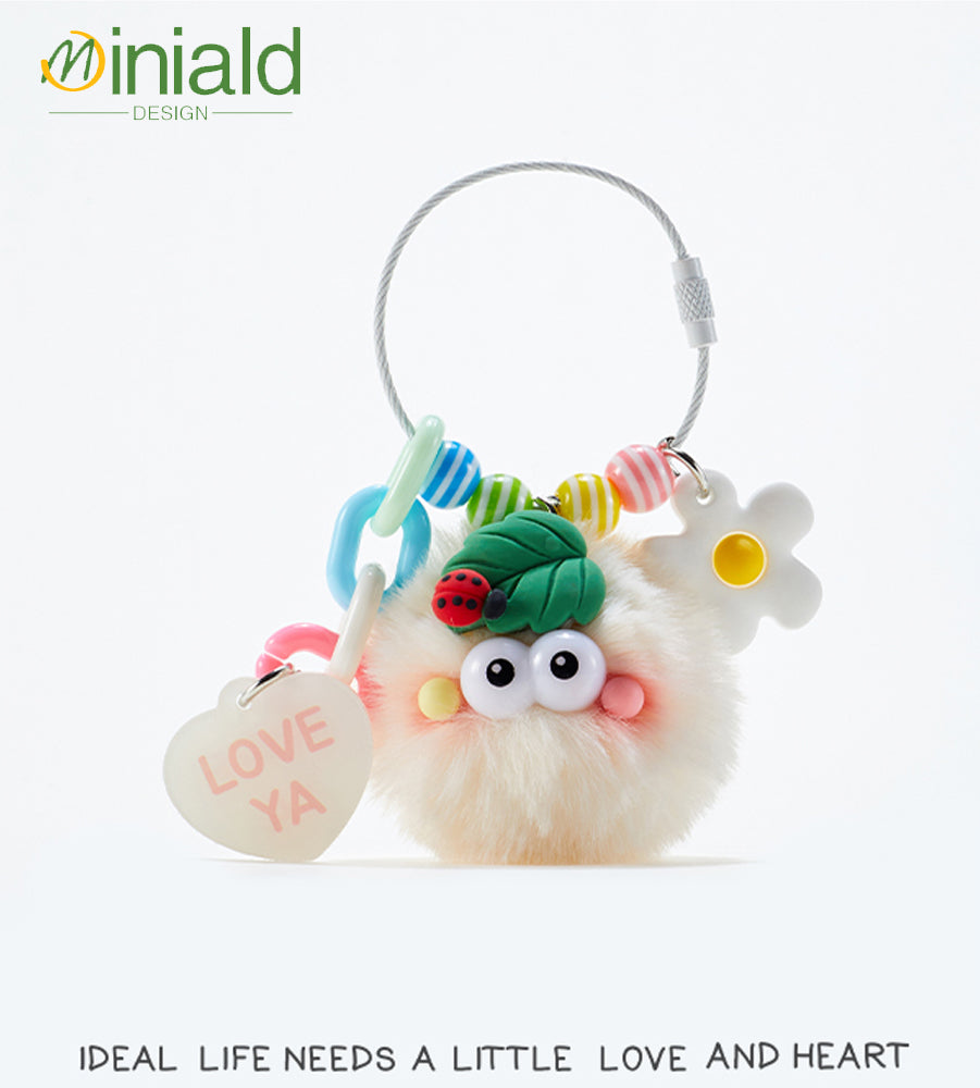 MINIMAL❤️ Midnight Cuties | Blushing Soot Sprites + Polka-Dot Ladybug Plush Charm Set