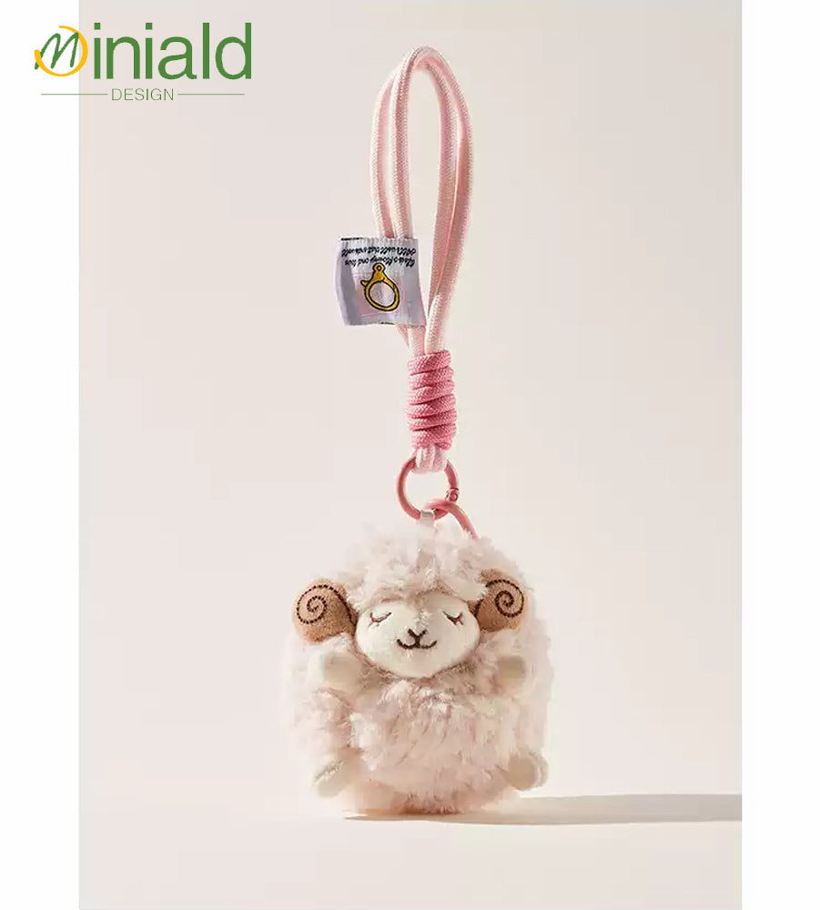 MDESIGN Cloudy Lamb Plush Charm Squishy Wool Curls × Detachable Wristlet × Fluffy Guardian