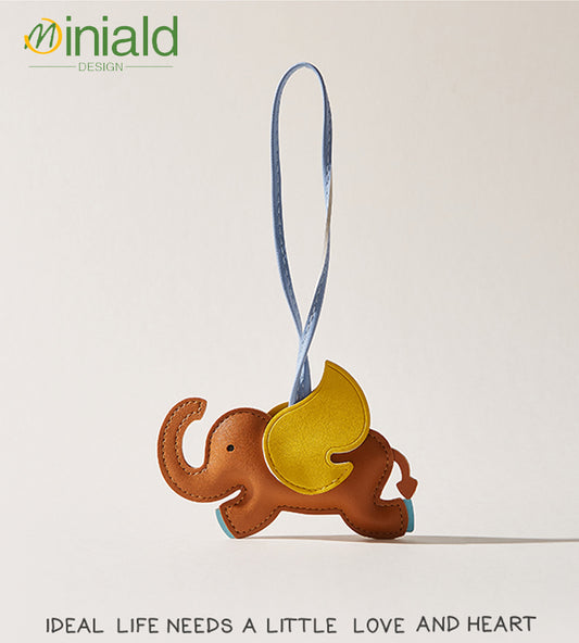MDESIGN Playful Leather Dumbo Charm Where Vintage Magic Takes Flight