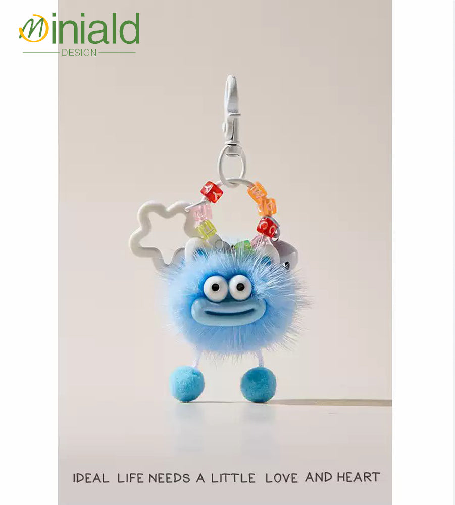 MINIMAL❤️ Chaos Ambassador | Mink Fur Sausage-Lips Ugly-Cute Fluff Ball Charm