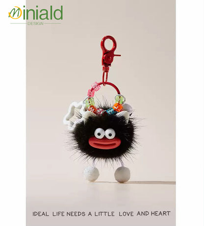 MINIMAL❤️ Chaos Ambassador | Mink Fur Sausage-Lips Ugly-Cute Fluff Ball Charm