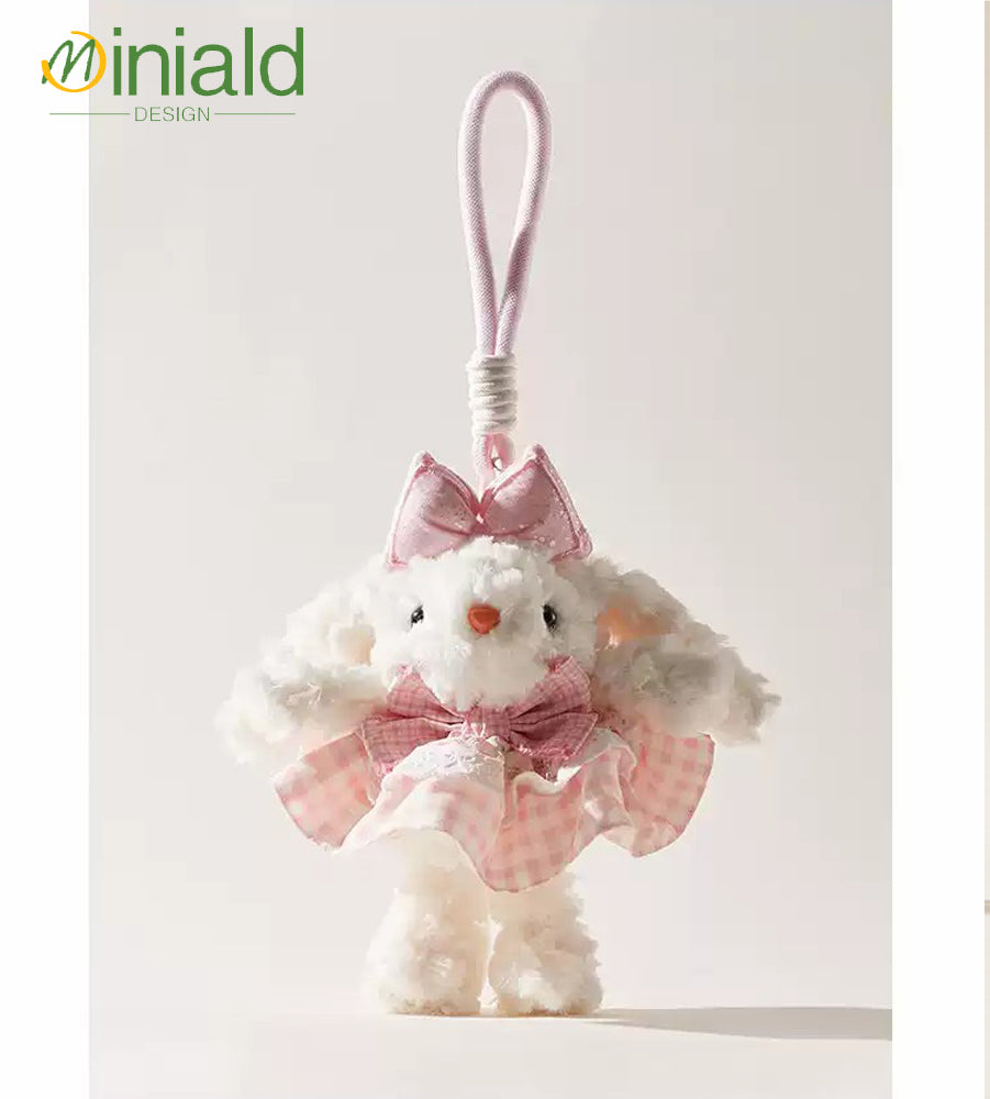MDESGN Plaid Princess Plush Charm Handmade Tartan Skirt × 20cm Ears × Innocence Keeper