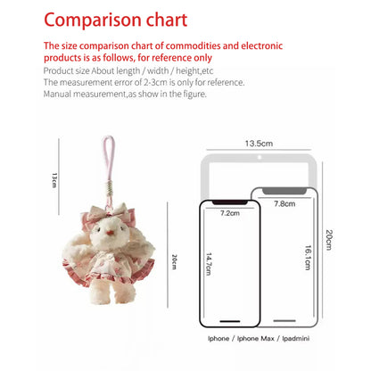MDESIGN Detachable Floral Bunny Duo Two Bunnies, One Skirt: Your Portable Friendship Galaxy