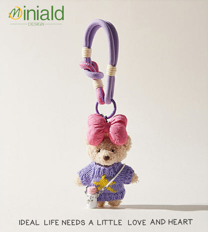MDESGN Seoul Teddy Knit Charm K-Style Icon × Detachable Sweater × Luxe Wrist Strap