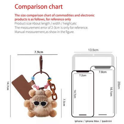 MINIMAL Midnight Plush Keychain Premium Rabbit Fur × Magnetic LOVE Tag × Glow-in-Dark Guardian