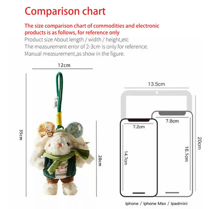 MDESGN Chroma Bunny Plush Charm Rainbow Gradient Ears × 200cm Super Elastic × Mood Booster
