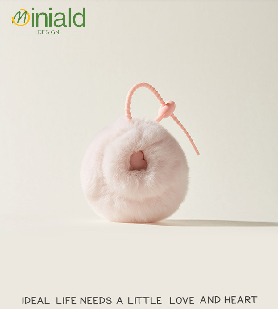 MDESIGN Dopamine Rabbit Fur Wallet Charm 12cm³ of Neuro-Joy!