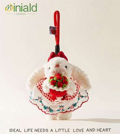 MDESIGN Blushing Bunny with Eternal Rose 20cm: The Space Between Crush and Courage