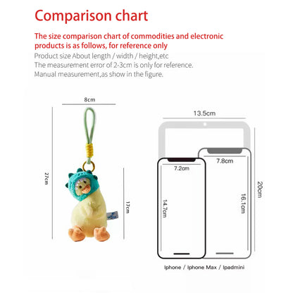 MDESIGN Tilted Duck Plush Charm 27cm of Head-Tilting Cuteness!