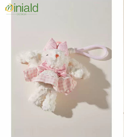 MDESGN Plaid Princess Plush Charm Handmade Tartan Skirt × 20cm Ears × Innocence Keeper