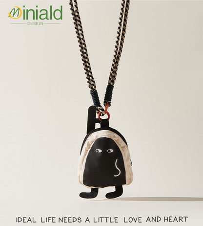 MDESIGN Minimalist B&amp;W Figure Wallet Leash 10.5cm Urban Survival Toolkit