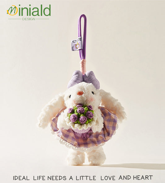 MDESIGN Blushing Bunny with Eternal Rose 20cm: The Space Between Crush and Courage