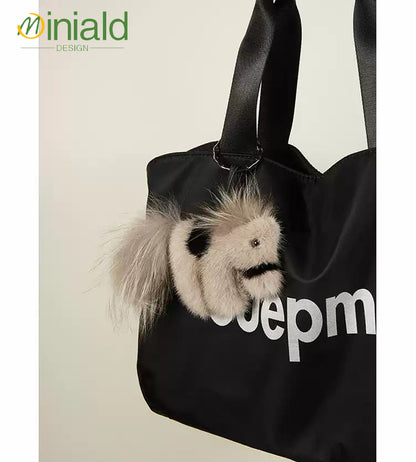 MDESIGN Museum-Grade Mink Foal Charm Where Equestrian Elegance Meets Modern Carriage