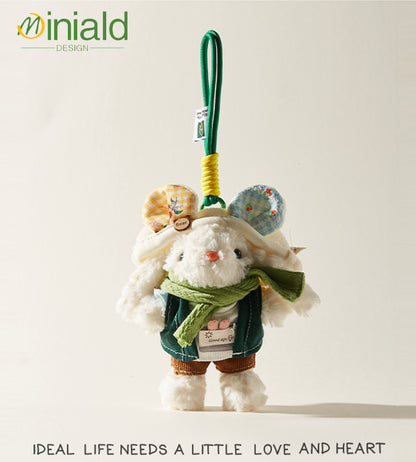 MDESGN Chroma Bunny Plush Charm Rainbow Gradient Ears × 200cm Super Elastic × Mood Booster