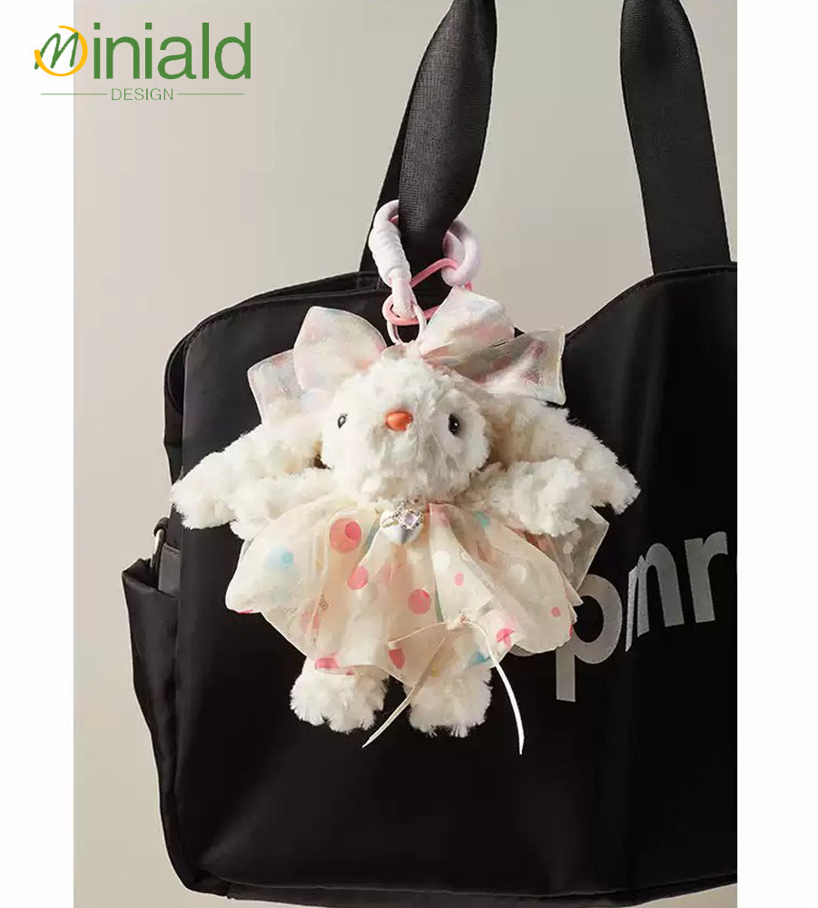 MDESIGN Fairycore Tulle-Skirt Bunny Bag Charm Where Dreams Drape Over Reality