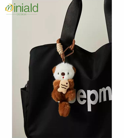 MDESIGN Snacktime Koala Plush Charm Fish-Munching Meme × Crinkle Sound Therapy × 3-Size Cuddle