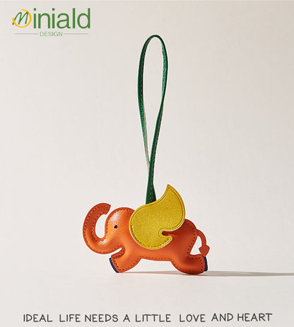 MDESIGN Playful Leather Dumbo Charm Where Vintage Magic Takes Flight