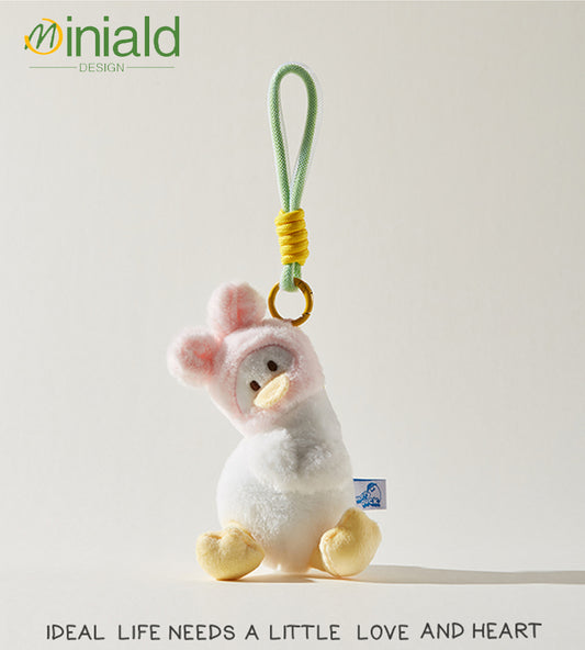 MDESIGN Tilted Duck Plush Charm 27cm of Head-Tilting Cuteness!