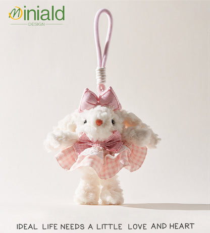 MDESGN Plaid Princess Plush Charm Handmade Tartan Skirt × 20cm Ears × Innocence Keeper