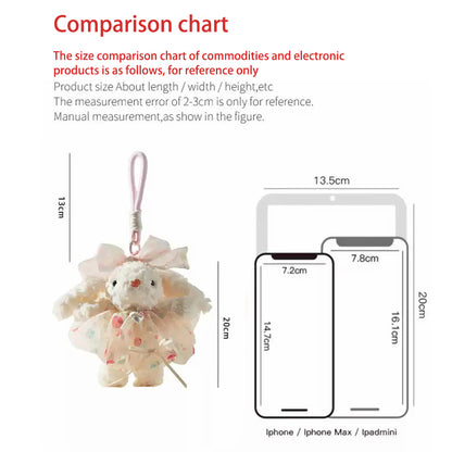 MDESIGN Fairycore Tulle-Skirt Bunny Bag Charm Where Dreams Drape Over Reality