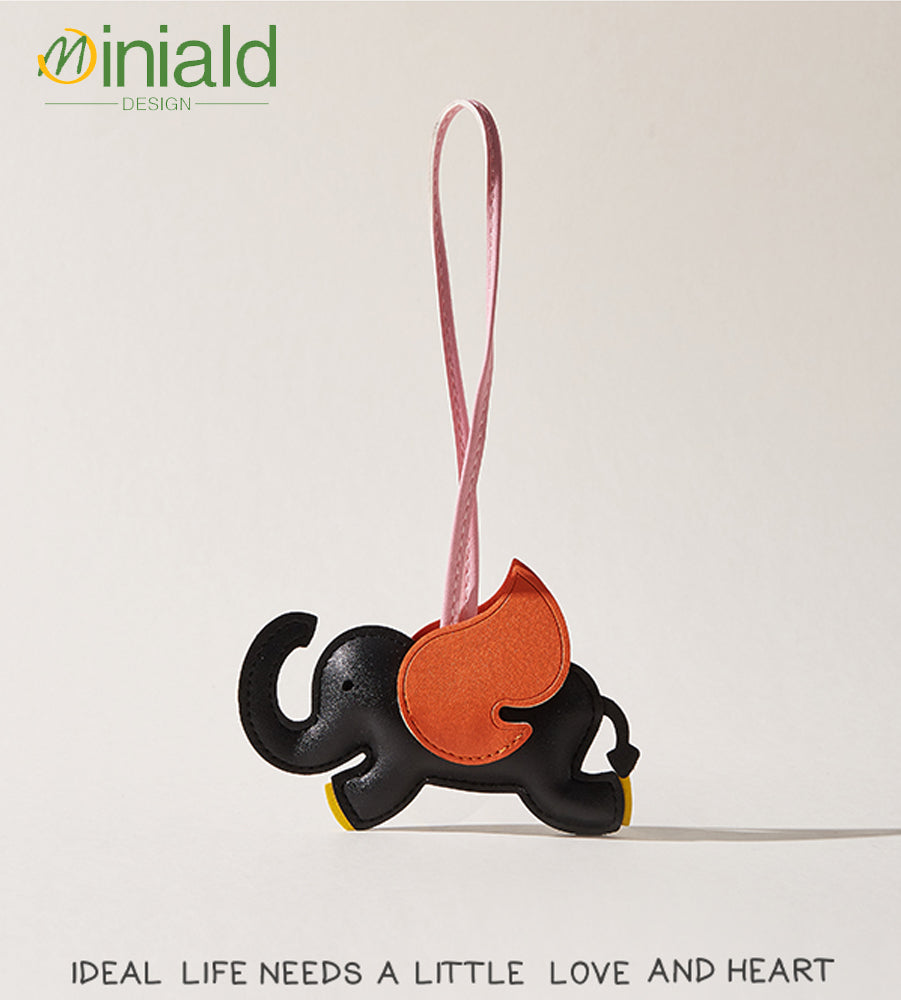 MDESIGN Playful Leather Dumbo Charm Where Vintage Magic Takes Flight