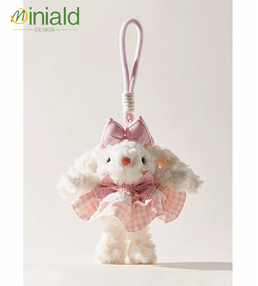 MDESGN Plaid Princess Plush Charm Handmade Tartan Skirt × 20cm Ears × Innocence Keeper