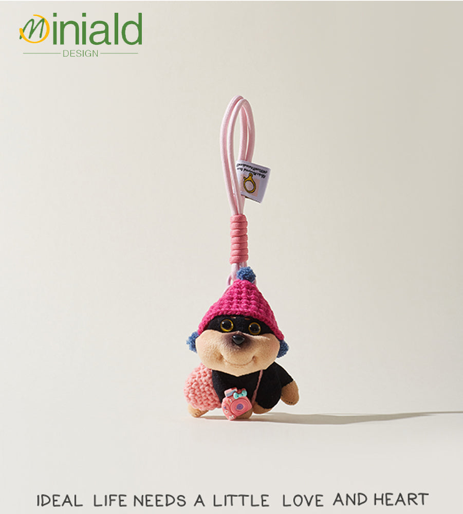 MDESIGN Honey Paws Plush Keychain Knitted Beehive Hat × Dual-Size Cuddle × Licensed Joy