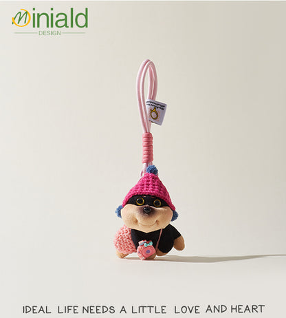 MDESIGN Honey Paws Plush Keychain Knitted Beehive Hat × Dual-Size Cuddle × Licensed Joy