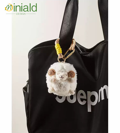 MDESIGN Cloudy Lamb Plush Charm Squishy Wool Curls × Detachable Wristlet × Fluffy Guardian