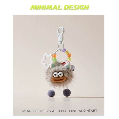 MINIMAL❤️ Chaos Ambassador | Mink Fur Sausage-Lips Ugly-Cute Fluff Ball Charm
