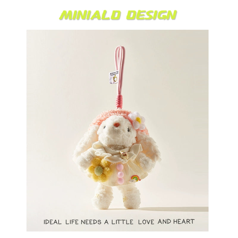 MINIALD❤️ MARO Heart-Rabbit | Removable Pink Outfit Plush Charm