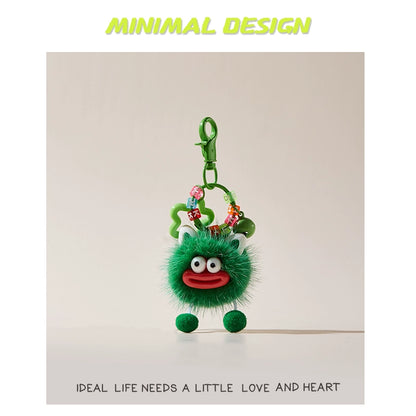 MINIMAL❤️ Chaos Ambassador | Mink Fur Sausage-Lips Ugly-Cute Fluff Ball Charm
