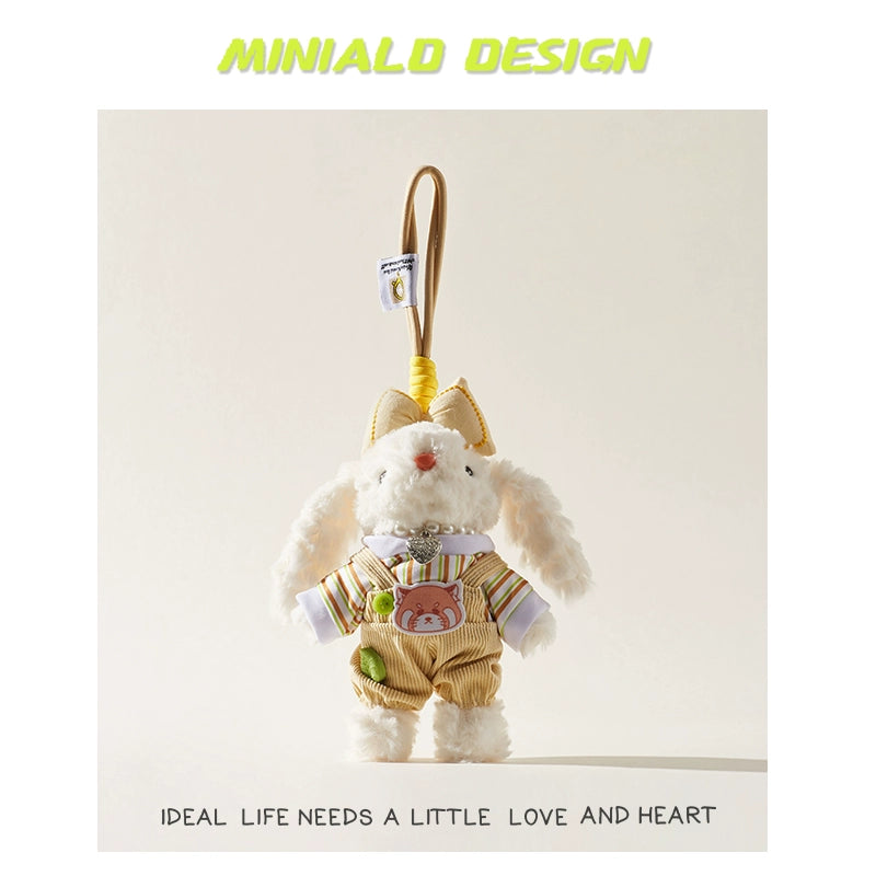 MINIALD❤️ MARO Heart-Rabbit | Removable Pink Outfit Plush Charm